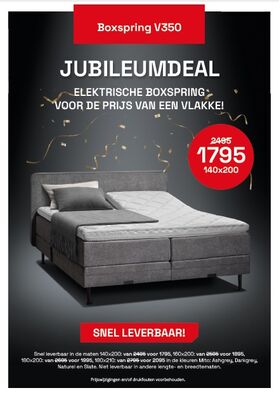 Jubileum deal zolang de voorraad strekt